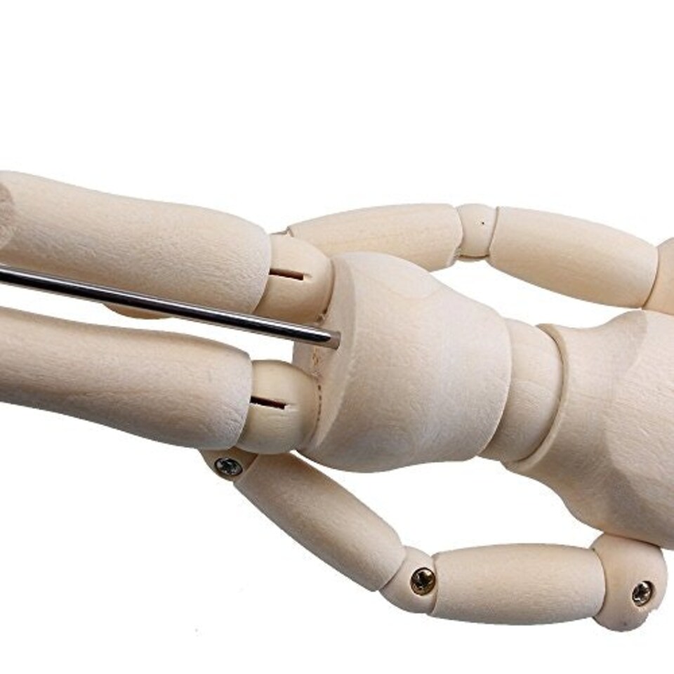 image 1 of 3 x Assorted Size Artists Wooden Manikin Movable Limbs Human Joints Manikins Manakin Mannequin