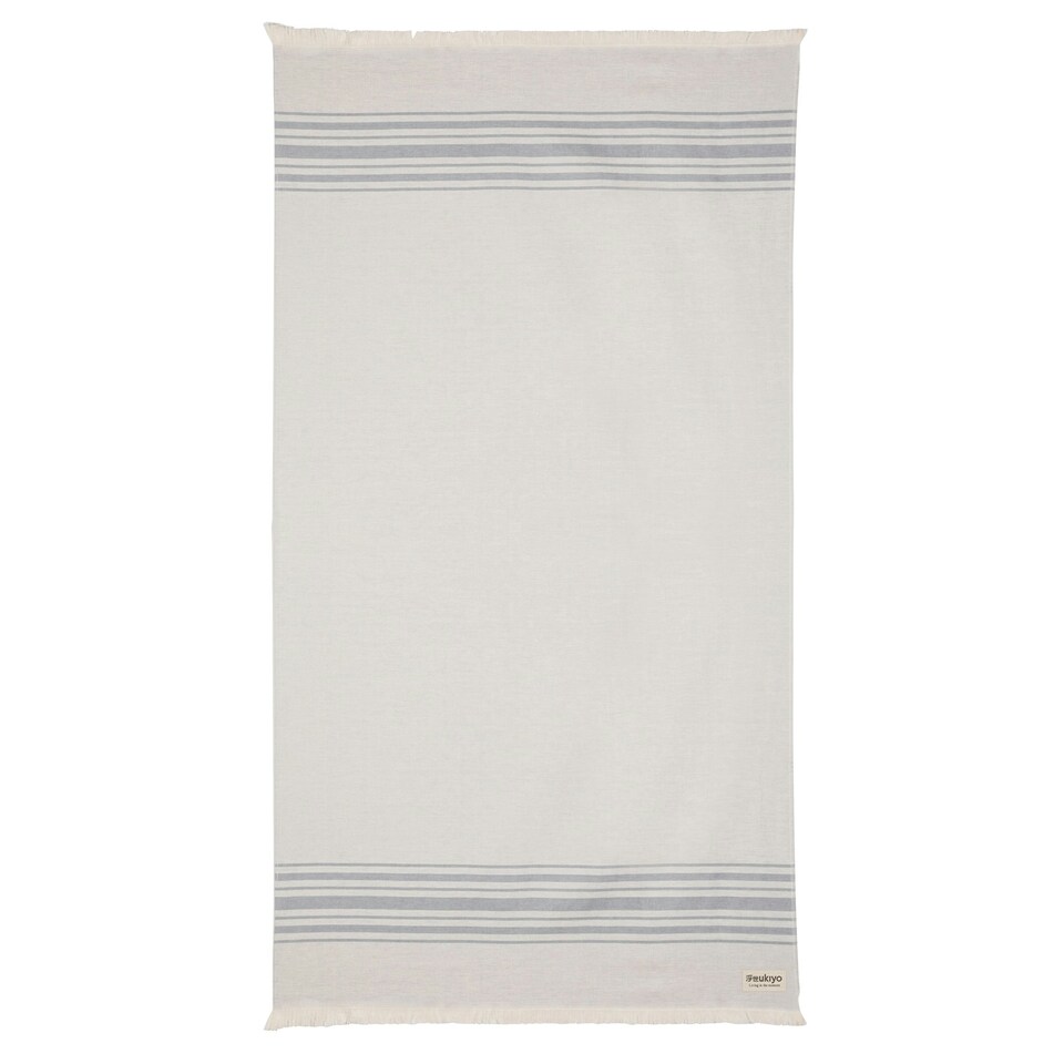 image 1 of Ukiyo Yumiko Aware Hammam Bath Towel - Grey - One Size Grey | One size