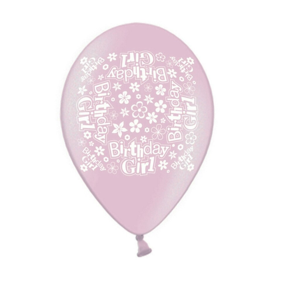 Simon Elvin 10 Inch Birthday Boy/Birthday Girl Latex Balloon - Birthday Girl - One Size Multi