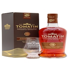 Tomatin - Sherry Cask Highland Single Malt 18 year old Whisky (Includes Glencairn Glass)