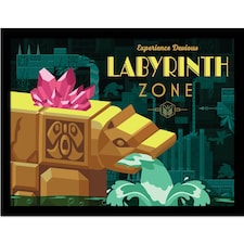 Sonic The Hedgehog (Labyrinth) Framed 30x40cm Print