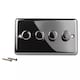 image 5 of Volex Crabtree 4-Gang Dimmer Light Switch - Angled Style