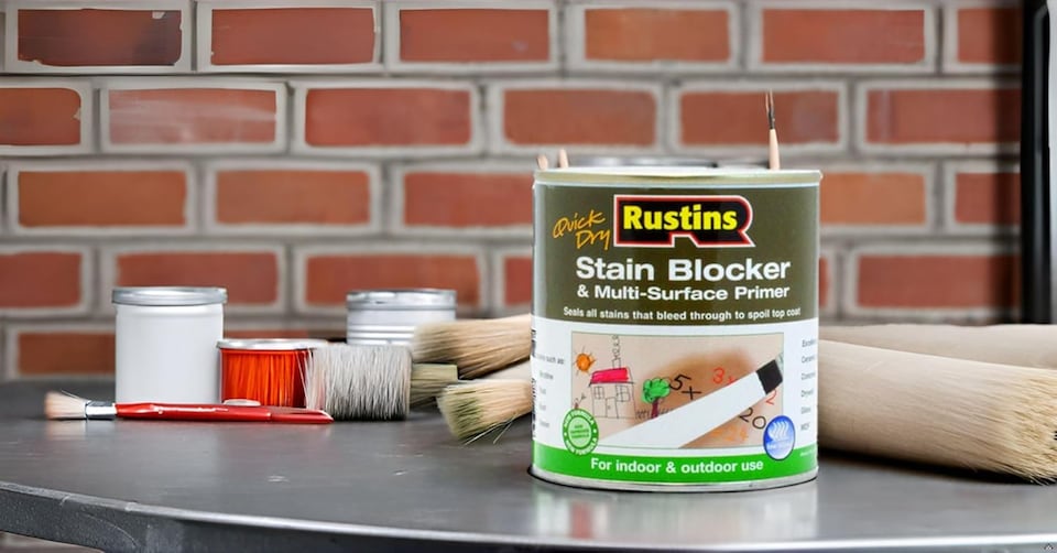 image 1 of Rustins Quick Dry Stain Block & Multi Surface Primer 1 Litre - SBMP1000