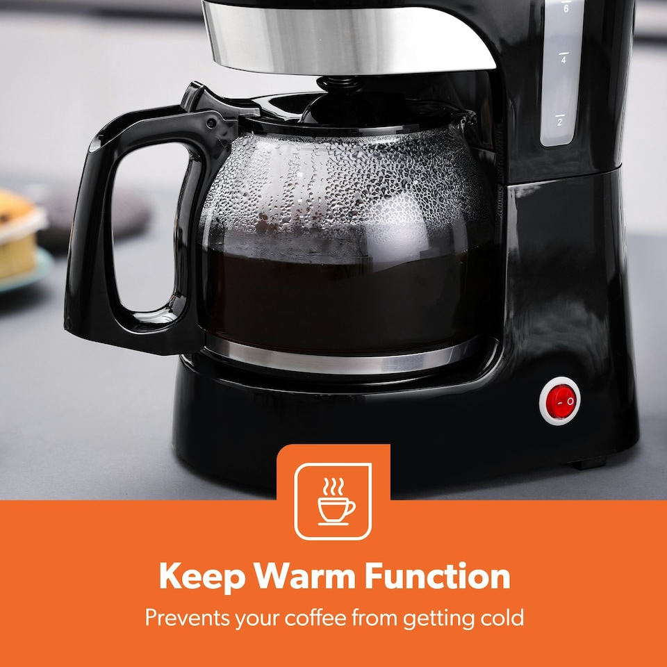 image 1 of GEEPAS 1000W Filter Coffee Machine, 1.5L