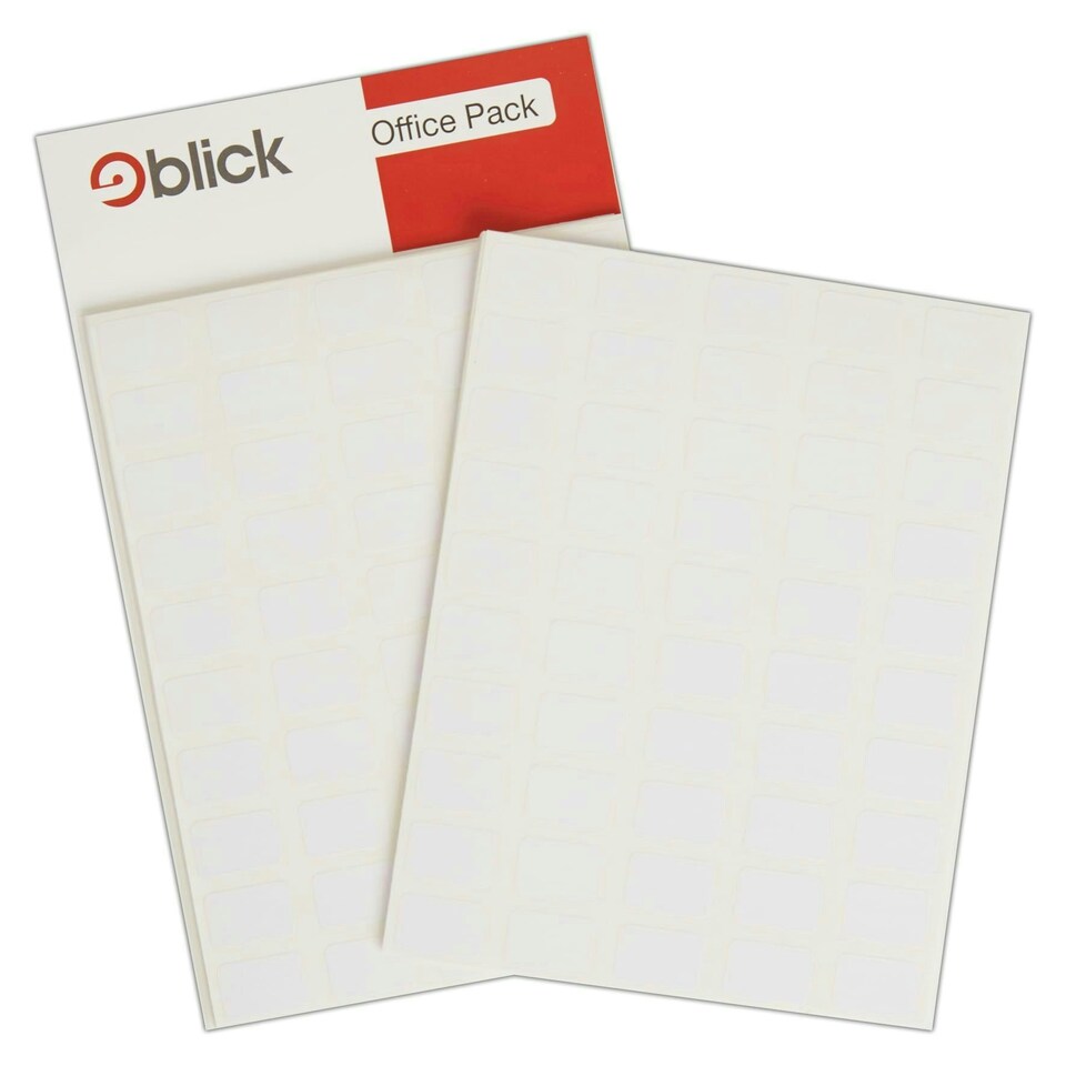 White Office Pack S1218 12 x 18mm (2000 Stickers) White