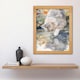 image 4 of Cat Lover Cute Kitten Pond Lake Watercolour Wood Framed Wall Art Print