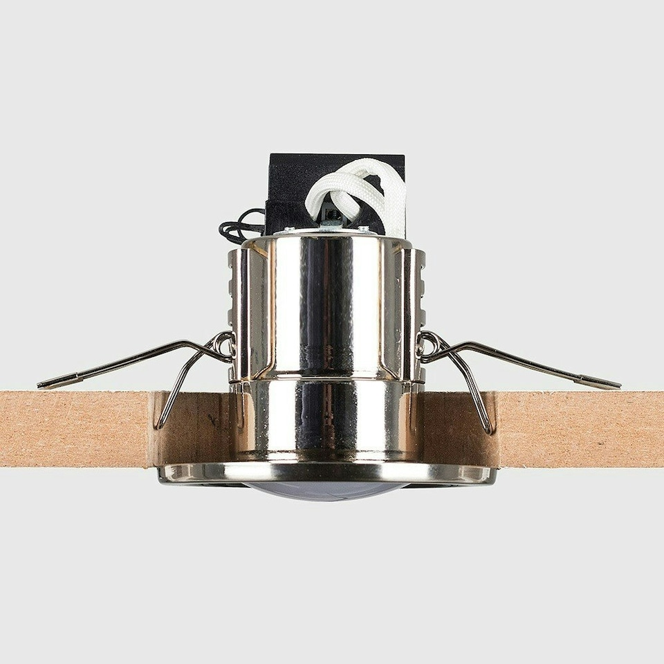 image 1 of ValueLights Downlight Fire Rated 4 Pack Silver Ceiling Downlight