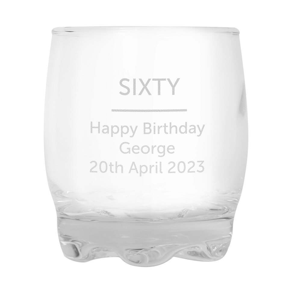 image 1 of Personalised Free Text Tumbler Clear
