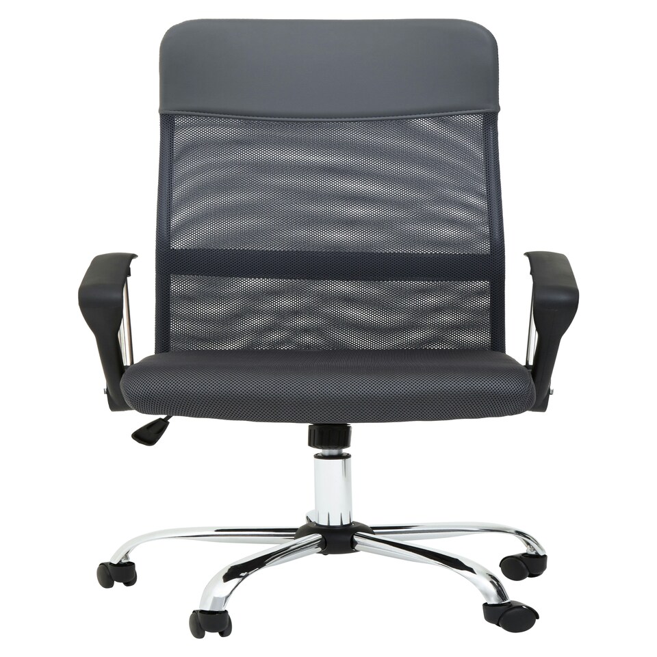 image 1 of Interiors by Premier Brent Grey Mesh Home Office Chair