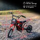 image 7 of HOMCOM 24V Kids Electric Motorbike with Twist Grip Throttle, Music, Horn - Red