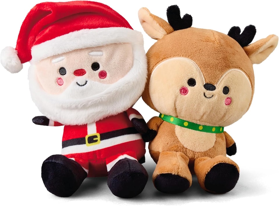 image 1 of Better Together Santa and Reindeer Pair Set of 2, Christmas Best Friend
