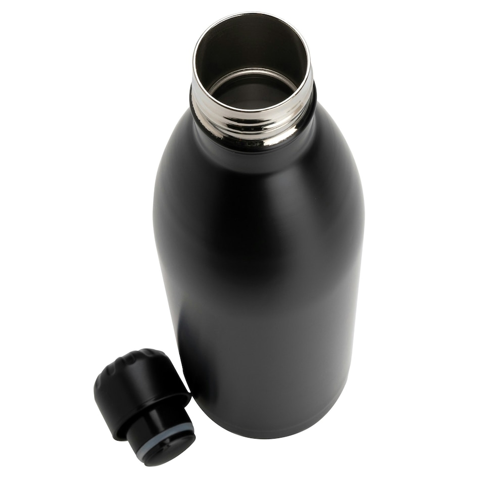 image 1 of XD Collection Stainless Steel 1L Water Bottle - Black - One Size Black | One Size