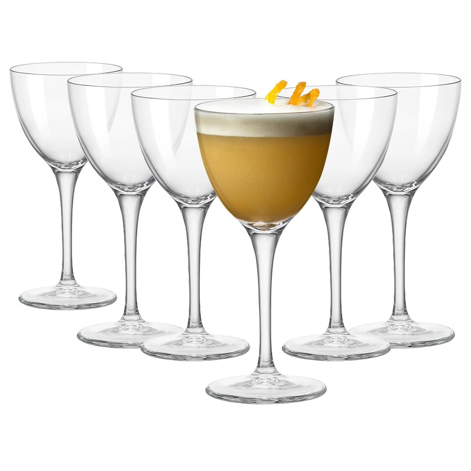 image 1 of Bormioli Rocco Bartender Novecento Nick & Nora Glasses - 155ml - Pack of 6