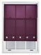 image 2 of FURNISHED Roller Blinds with Square Eyelets and Metal Fittings Made to Measure Sheer Window Blind | Purple | Aubergine | (W) 120cm x (L) 210cm