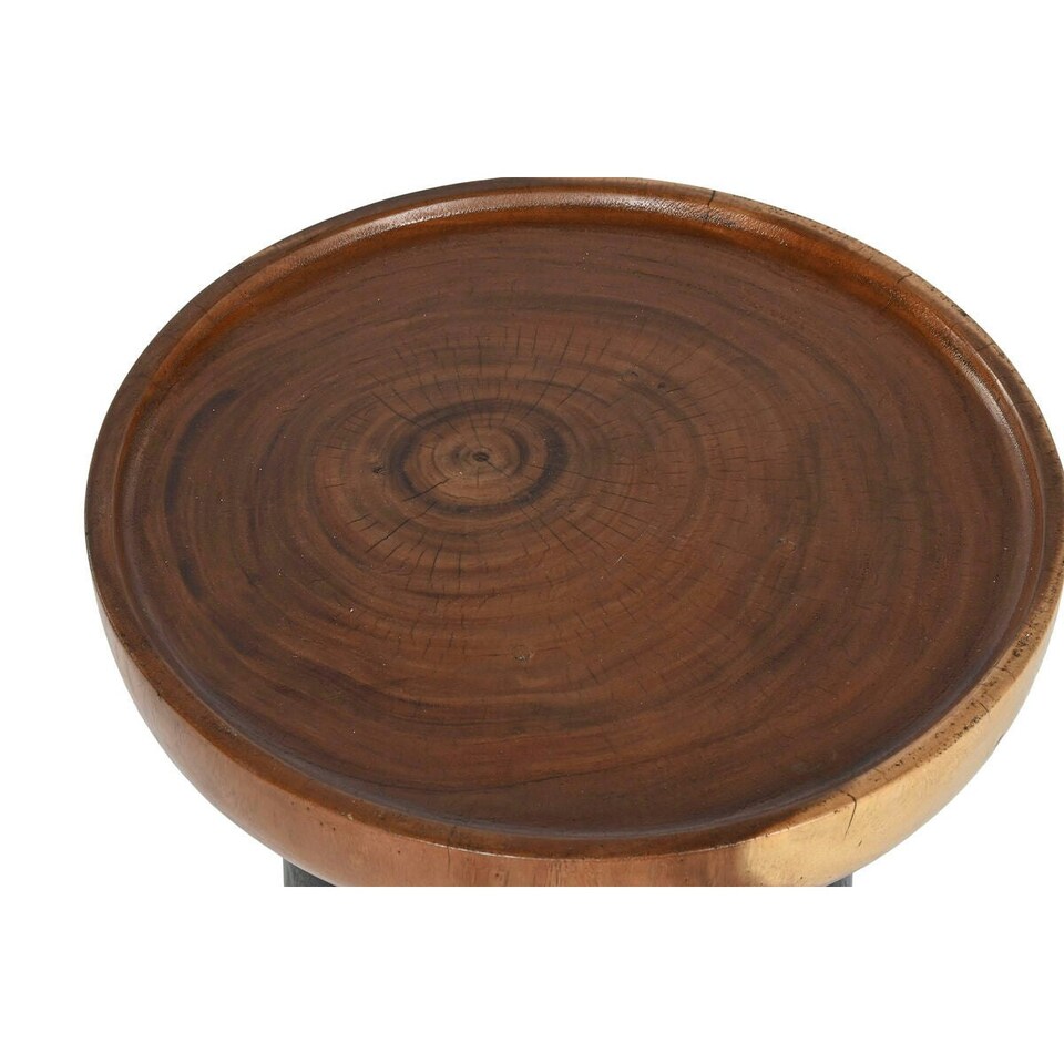 image 1 of Side table Home ESPRIT Brown Black 39 x 39 x 35 cm N/A