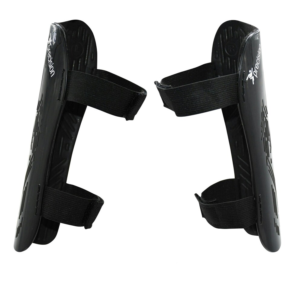 image 1 of Precision Unisex Adult Origin.0 Strap Shin Guards - Black/Red - S