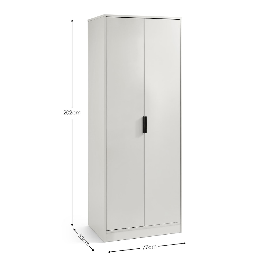 image 1 of Premium Arden 2 Door Wardrobe in Silk Grey