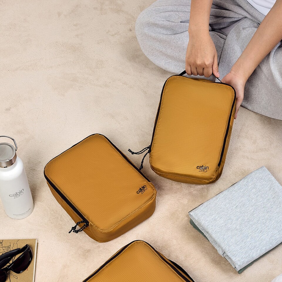image 1 of CabinZero Ultralight Packing Cube (Medium), Lightweight Travel Organizer | Orange | ORANGE CHILL
