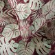 image 4 of Tropical Garden Red 180 Thread Count 100% Cotton Duvet Cover Set with Piped Finish Red | Red | Double