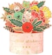 image 3 of Floral Charm in Pink Vase 3D Pop Up Greeting Card - Mother's Day Birthday Wedding Anniversary