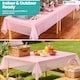 image 8 of Disposable Plastic Table Cover, Table Liner - 54" x 108"