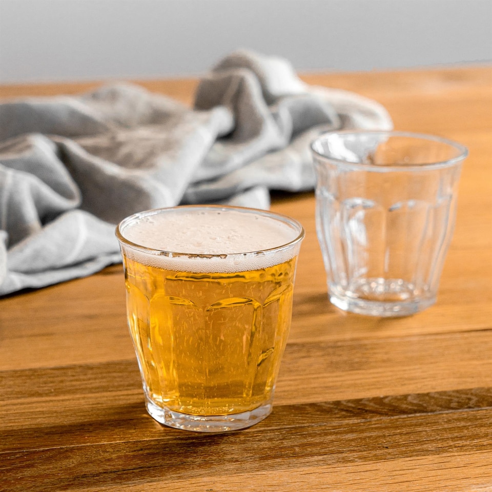 image 1 of Duralex Picardie Drinking Glasses - 310ml Tumblers for Water, Juice - Clear - Pack of 6 | Clear | Clear