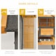 image 7 of PawHut Wood-metal Rabbit Hutch Elevated Pet House Outdoor 122 x 63 x 92cm