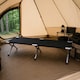 image 2 of Heavy Duty Outdoor Folding Camping Bed Portable with Carry Bag | Black