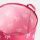image 5 of OHS Kids Bows Print Laundry Basket Clothes Storage Toy Organiser | Pink
