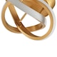image 4 of Modern LED Gold Ceiling Light with Swirl Thick Metal Strip Creates 1253 Lumens | Gold