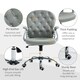 image 4 of Vinsetto Office Chair PU Diamante Padded Ergonomic 360° Swivel Grey
