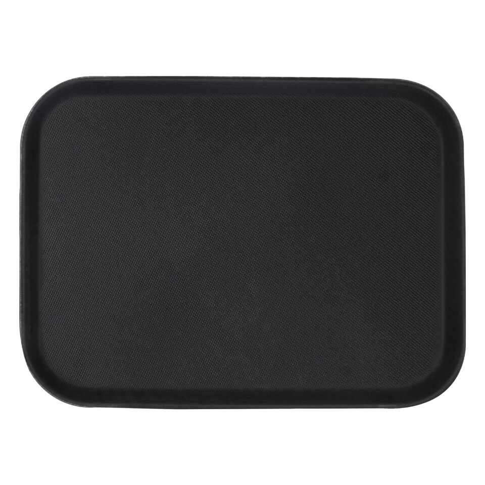 image 1 of Argon Tableware Rectangle Non-Slip Serving Tray - 56cm x 41cm - Black Black