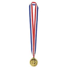Gold Medal on 30 Inch Ribbon