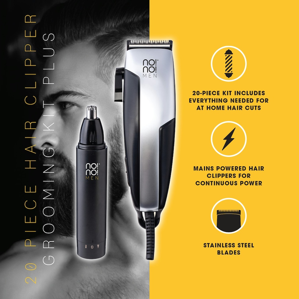 image 1 of No!No! Men's 20 Piece Hair Clipper Kit