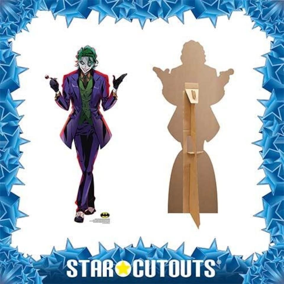 image 1 of The Joker Anime Style DC Comics Small Star Mini Cardboard Cutout 92cm