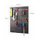 image 3 of KCT 2 Pcs Plastic Wall Mounted Tool Board Storage DIY Organiser Garage Workshop Shed Shelves