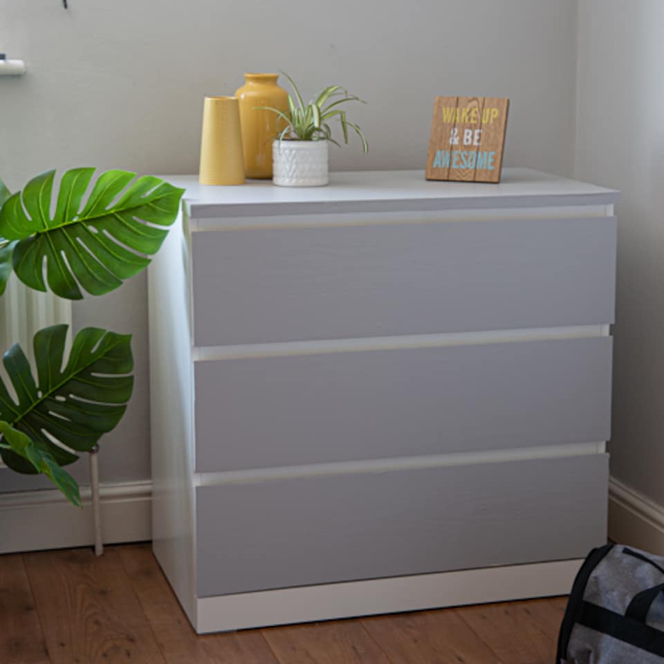 image 1 of Sticky Back Plastic Padstow Grey Wood Effect Kitchen Self-adhesive Vinyl Wrap for Cupboards, Doors and Worktops 67.5cm x 10m - d-c-fix