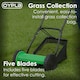 image 10 of Manual Hand Push Grass Lawn Mower Lawnmower 30cm Cutting Width