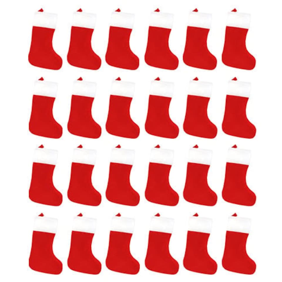 Red Christmas Stocking 37cm - Pack of 24