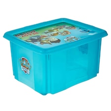 Keeeper Paw Patrol Storage Box with Lid 24 Litre Blue Transparent