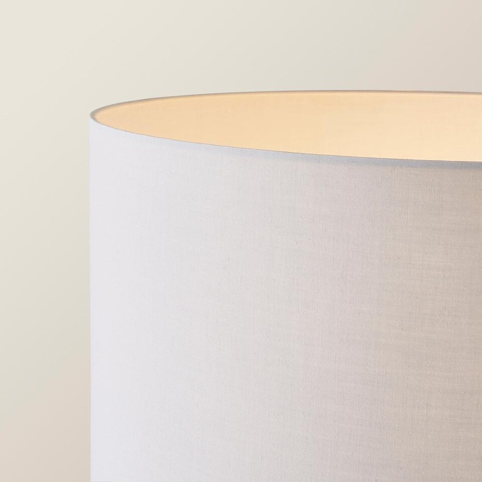 image 1 of ValueLights Camden Black Tripod Floor Lamp Grey Shade and Bulb