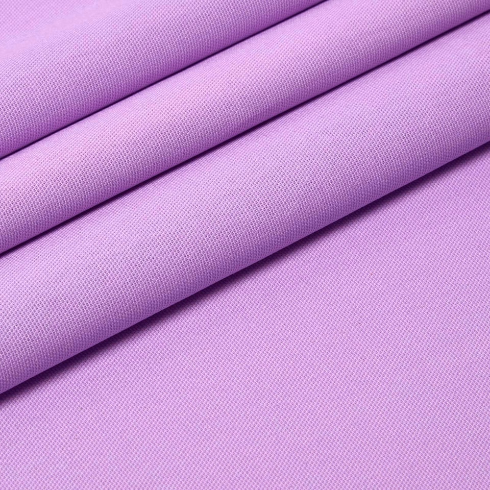 image 1 of Homescapes Pure Cotton Plain Mauve Fabric 150 cm Wide | Purple | 150cm(60") wide, sold per metre length