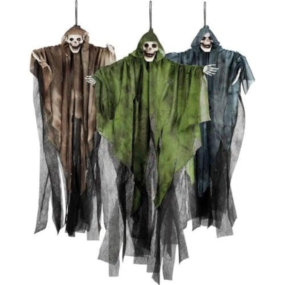 Assorted Halloween Prop Skull Ghost Hanging Decoration 65cm