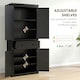image 5 of HOMCOM Freestanding Kitchen Storage Cabinet Drawers Cupboards Shelves Black