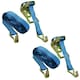 image 1 of 2 x 4 Metre x 25mm Heavy Duty ratchet Strap Tie Down Lashing Straps 0.4 Ton