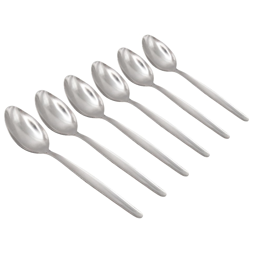 image 1 of Argon Tableware Economy Stainless Steel Dessert Spoons - 19cm - Pack of 6