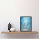 image 2 of Simple Elegant Single Bicycle Bike Lady Shopper Home Decor Black Framed Wall Art Print A4