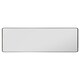 image 3 of The Angulis - Black Aluminium curved Edge Wall Leaner Mirror 68"x33" (174X85CM) Black
