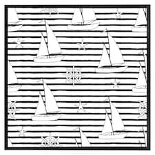 Sailboats (Picture Frame) Black | XS