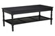 image 2 of Interiors by Premier Traditional Black Coffee Table, Wood Table for Coffee and Outdoor with Bottom Shelf, Pine Wood Tea Table | Black